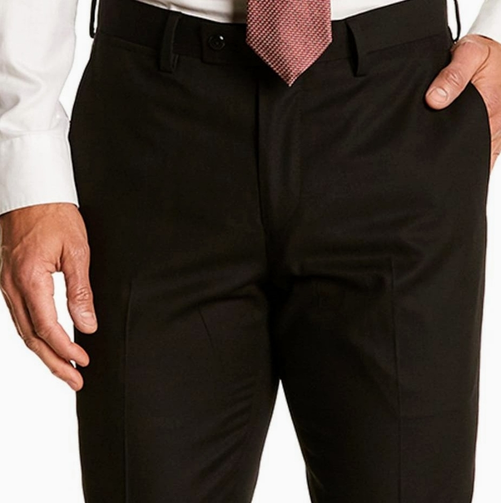 Nordstrom Men's Black Solid Dress Pants